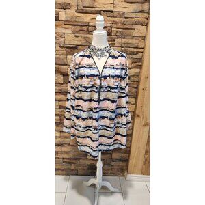 UNBRANDED TUNIC LONG SLEEVE POLY/SPANDEX SIZE 3X